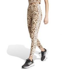 Legginsy fitness damskie ADIDAS. Brązowe legginsy damskie Adidas, bez wzorów, z bawełny. W wyprzedaży za 149.99 zł.