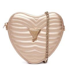 Torebka Guess. Żółte listonoszki damskie Guess, z aplikacjami, bez dodatków. Za 239.99 zł.