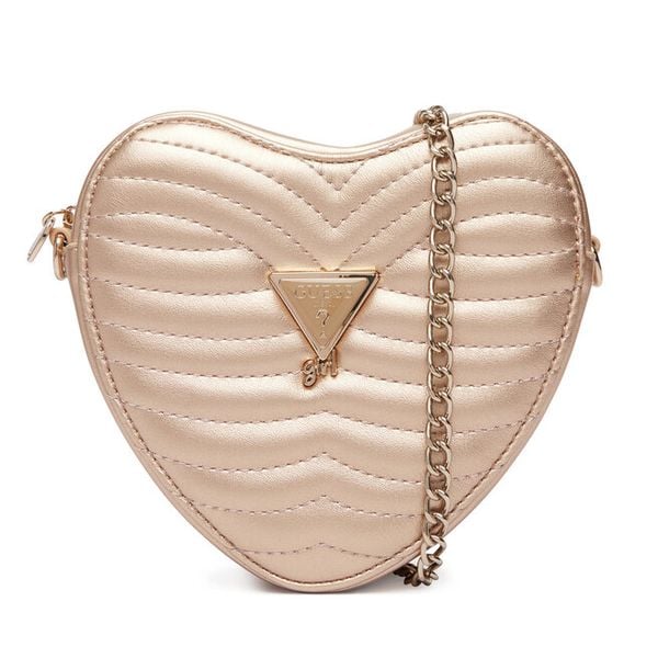 Torebka Guess. Żółte listonoszki damskie Guess, z aplikacjami, bez dodatków. Za 239.99 zł.