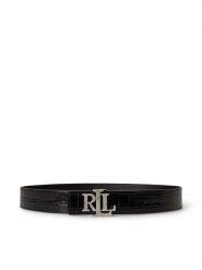 LAUREN RALPH LAUREN Pasek 412P18558001 Czarny. Czarne paski damskie Lauren Ralph Lauren, bez wzorów, ze skóry. Za 599.99 zł.