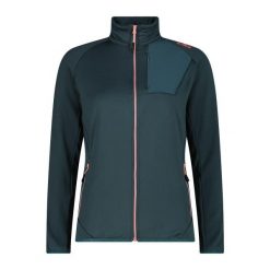 Bluza rozpinana damska CMP Zyphera. Czarne bluzy damskie CMP, bez wzorów, sportowe, bez ramiączek, bez kaptura. Za 388.49 zł.