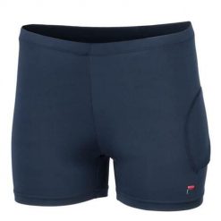 Spodnie treningowe damskie Fila FBL172003100. Niebieskie spodnie dresowe damskie Fila, bez wzorów, z dresówki, casualowe, krótkie. Za 262.00 zł.