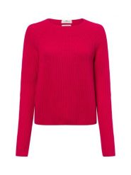 Fynch-Hatton Sweter z dzianiny Kobiety Bawełna czerwony, S. Czerwone swetry nierozpinane damskie Fynch-Hatton, s, bez wzorów, z bawełny, bez kołnierzyka, bez ramiączek. Za 449.95 zł.