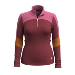 Bluza Smartwool Classic Thermal Merino Base Layer Colorblock 1/4 Zip Boxed. Czerwone bluzy damskie Smartwool, xs, bez wzorów, z wełny, sportowe, bez ramiączek, bez kaptura. Za 479.99 zł.