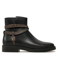 Botki MICHAEL Michael Kors. Czarne botki damskie MICHAEL Michael Kors, bez wzorów, bez obcasa, na płaskiej podeszwie, bez zapięcia. Za 599.99 zł.
