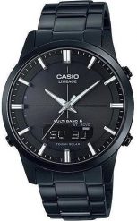 Zegarek Casio Męski LCW-M170DB-1AER Solar Wave Ceptor czarny. Czarne zegarki męskie Casio, bez wzorów. Za 1,412.00 zł.