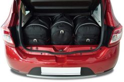 Torby Do Bagażnika Dacia Sandero 2011-2020 3Szt Kjust. Czarne torby podróżne damskie KJUST, bez wzorów, z kauczuku. Za 944.00 zł.