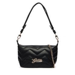 Torebka Guess. Czarne listonoszki damskie Guess, z aplikacjami, bez dodatków. Za 264.99 zł.