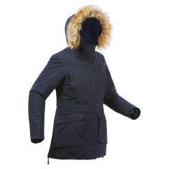 Parka turystyczna damska zimowa Quechua SH900 -20°C wodoodporna. Niebieskie parki damskie QUECHUA, na zimę, m, bez wzorów, z syntetyku, bez kaptura. W wyprzedaży za 349.99 zł.