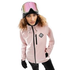 Damska kurtka snowboardowa Sporty zimowe Siroko W2-W Pastel. Czerwone kurtki sportowe damskie SIROKO, na zimę, bez wzorów, z softshellu, bez ramiączek, bez kaptura, narciarskie. Za 844.00 zł.