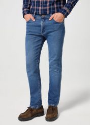 WRANGLER MĘSKIE SPODNIE LARSTON RIDGE WASH 112356821 W18S008804. Jeansy męskie Wrangler, z jeansu. Za 219.99 zł.