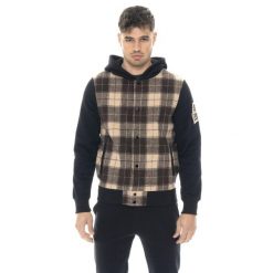 Bluza Leone 1947 Vintage Dept. Herren-Winter-Kapuzens aus Stoff. Czarne bluzy męskie LEONE 1947 APPAREL, bez wzorów, z bawełny, sportowe, bez ramiączek, bez kaptura. W wyprzedaży za 235.76 zł.