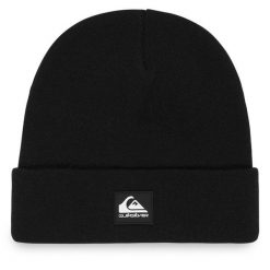Czapka Quiksilver. Czarne czapki męskie Quiksilver, na zimę, bez wzorów. Za 119.99 zł.