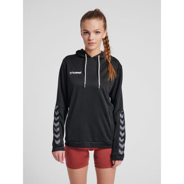 Bluza damska z kapturem Hummel hmlAUTHENTIC Poly. Niebieskie bluzy damskie Hummel, xs, bez wzorów, z dżerseju, klasyczne, bez ramiączek, z kapturem. Za 155.50 zł.