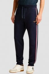 AERONAUTICA MILITARE Granatowe bawełniane męskie spodnie dresowe, Rozmiar L. Niebieskie spodnie sportowe męskie Aeronautica Militare, l, bez wzorów, z bawełny. W wyprzedaży za 479.99 zł.