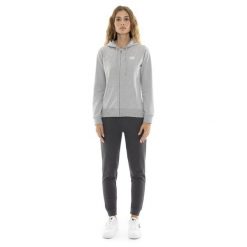 Bluza z bawełna z kaptur na co dzień na siłownię. Szare bluzy damskie LEONE 1947 APPAREL, bez wzorów, z bawełny, sportowe, bez ramiączek, bez kaptura. Za 286.28 zł.