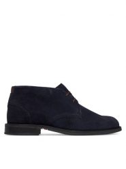 Tommy Hilfiger Trzewiki Corporate Dressy Suede Lace Boot FM0FM05951 Granatowy. Niebieskie botki męskie Tommy Hilfiger, bez wzorów, ze skóry, bez obcasa, bez zapięcia. Za 649.99 zł.