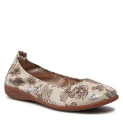 Baleriny Josef Seibel. Brązowe balerinki damskie Josef Seibel, bez wzorów, bez obcasa, bez zapięcia. Za 249.99 zł.