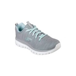Buty do chodzenia damskie Skechers Graceful Twisted Fortune. Szare obuwie sportowe damskie Skechers, bez wzorów, z gumy, bez zapięcia, trekkingowe, Skechers Sport. W wyprzedaży za 227.45 zł.