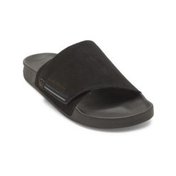 Sandały wsuwane dla Mężczyzn RIVI Czarny. Czarne sandały męskie Quiksilver, bez wzorów, z gumy, sportowe, bez zapięcia. Za 199.99 zł.