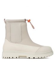 Calvin Klein Jeans Botki Chunky Combat Chelsea Boot Rub YW0YW01065 Beżowy. Brązowe botki damskie Calvin Klein Jeans, bez wzorów, z jeansu, bez obcasa, na płaskiej podeszwie, bez zapięcia. Za 799.99 zł.