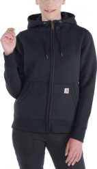 Carhartt Bluza Carhartt Clarksburg Full Zip Hoodie Black. Czarne bluzy damskie Carhartt, bez wzorów, bez ramiączek, bez kaptura. Za 265.11 zł.