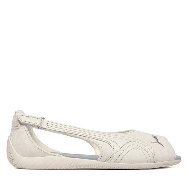 Baleriny Puma. Białe balerinki damskie Puma, bez wzorów, bez obcasa, bez zapięcia. Za 214.99 zł.