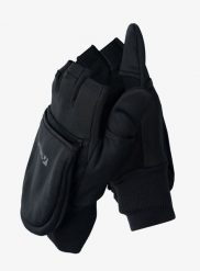 Rękawiczki wiatroszczelne Trekmates Rigg Convertible Mitts. Czarne rękawiczki męskie TREKMATES, bez wzorów, z gore-texu. Za 175.99 zł.