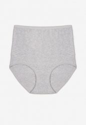 Szare Bawełniane Majtki Modelujące z Wysokim Stanem Nilawena. Szare majtki damskie Born2be, z bawełny. Za 19.99 zł.