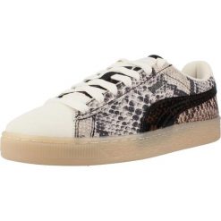 Buty PUMA YELLOW 40832901 Nadruk zwierzęcy. Żółte obuwie trekkingowe damskie Puma, ze skóry, bez zapięcia. Za 393.99 zł.