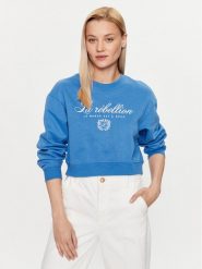 ONLY Bluza 15304167 Niebieski Regular Fit. Niebieskie bluzy damskie ONLY, l, bez wzorów, z syntetyku, bez ramiączek, bez kaptura. Za 59.99 zł.