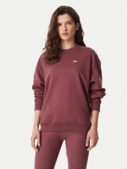 Adidas Bluza Essentials Crew Long Fleece Sweatshirt KT2279 Brązowy Regular Fit. Brązowe bluzy damskie Adidas, xs, bez wzorów, z bawełny, bez ramiączek, bez kaptura. Za 219.99 zł.