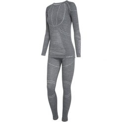 Komplet damskie bielizny termoaktywnej Viking Lana Pro, z wełną Merino. Szare bielizna sportowa damska Viking, l, bez wzorów, z wełny. Za 291.99 zł.