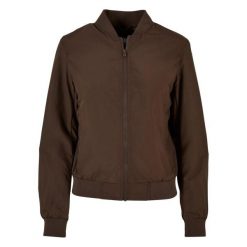 Kurtka Bomberka Damska Lights. Brązowe kurtki sportowe damskie Urban Classics, xs, bez wzorów, bez ramiączek, bez kaptura, trekkingowe. Za 154.99 zł.