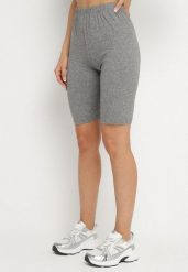 Ciemnoszare Klasyczne Szorty Liravelle. Szare szorty damskie Born2be, bez wzorów, eleganckie. Za 19.99 zł.
