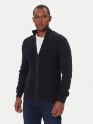 JOOP! Jeans Kardigan Olegor 30048178 Granatowy Modern Fit. Niebieskie swetry męskie JOOP! Jeans, l, bez wzorów, z bawełny, bez kołnierzyka, bez ramiączek. Za 579.99 zł.