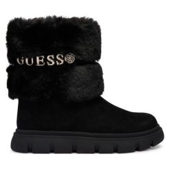 Śniegowce Guess. Czarne śniegowce damskie Guess, bez zapięcia. Za 634.99 zł.