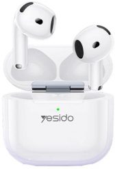 Słuchawki Yesido Słuchawki TWS32 (ANC) BT 5.4 300mAh, WHITE / BIAŁY. Białe słuchawki bezprzewodowe Yesido. Za 130.36 zł.