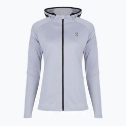 Bluza do biegania damska On Climate Zip Hoodie. Fioletowe bluzy damskie On, bez wzorów, bez ramiączek, bez kaptura. Za 509.99 zł.