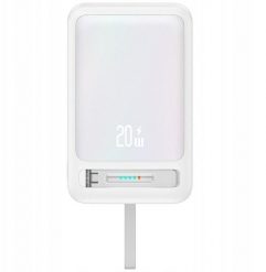 Powerbank USAMS XM Series CD219 10000mAh Magnetic Wireless biały. Białe powerbanki Usams. Za 97.40 zł.