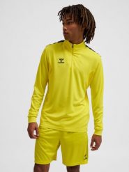Kurtka z dresu Hummel Authentic half. Żółte kurtki męskie Hummel, xs, bez wzorów, z dresówki, sportowe, bez kaptura. Za 256.50 zł.