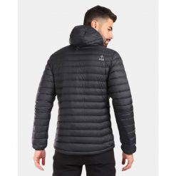 Kurtka puchowa Kilpi Pyramiden. Czarne kurtki męskie Kilpi, m, bez wzorów, z nylonu, sportowe, bez kaptura. Za 731.89 zł.