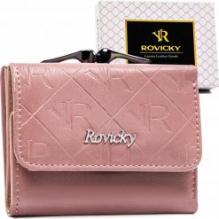 Rovicky Elegancki, mały portfel damski ze skóry naturalnej i ekologicznej. Portfele damskie ROVICKY, ze skóry. Za 96.19 zł.
