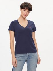 Levi's® T-Shirt Perfect 85341-0064 Granatowy Regular Fit. Niebieskie t-shirty damskie s, bez wzorów, z bawełny, bez kołnierzyka, bez ramiączek. Za 109.99 zł.