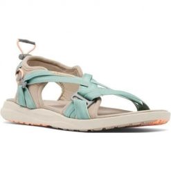 Buty do chodzenia damskie Columbia BL0102258. Brązowe obuwie trekkingowe damskie Columbia, z gumy, bez zapięcia. Za 239.99 zł.