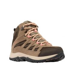 Buty trekkingowe Columbia Crestwood™ Mid Wodoodporne. Brązowe obuwie trekkingowe damskie Columbia, bez zapięcia. Za 399.99 zł.