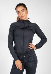 Bluza fitness damska Gorilla Wear Vici Jacket. Szare bluzy damskie GORILLA WEAR, s, bez wzorów, z dresówki, eleganckie, bez ramiączek, bez kaptura. Za 282.75 zł.