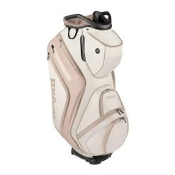 Torba na wózek golfowy Wilson Golf Aurora. Białe swetry męskie Wilson, bez wzorów, z materiału, eleganckie, bez kołnierzyka, bez ramiączek. Za 1,121.65 zł.