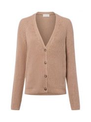 Fynch-Hatton Kardigan damski Kobiety Bawełna brązowy jednolity, S. Brązowe kardigany damskie Fynch-Hatton, s, bez wzorów, z bawełny, eleganckie, bez kołnierzyka. Za 449.95 zł.