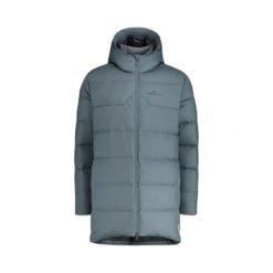 Długa kurtka puchowa Kathmandu Epiq. Niebieskie kurtki męskie KATHMANDU, m, bez wzorów, z materiału, bez kaptura. Za 1,230.15 zł.